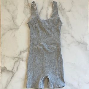 Year of Ours Johanna Rib Onesie Heather Grey